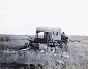 At Ying Gung well Mongolia early 1900s Old Photo