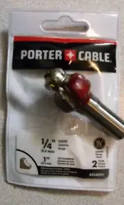 Porter Cable 43580PC 1/4" Cove Router Bit 1/2" Shank