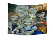 Alice and the Bouguereau Princesses Tapestry