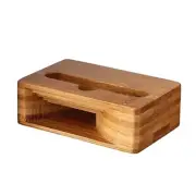 Bamboo Wood Phone Holder Stand with Sound Amplifier Desktop Stand for Enhanced