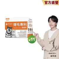 在飛比找蝦皮商城優惠-【毛孩時代】犬貓適用-爆毛專利保健粉<11盒組>貓狗皮毛保健