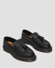 Dr. Martens Adrian Tassel Loafer Women's 10 Black Leather Slip On Shoes KHD2104