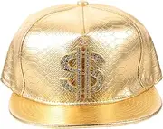 [OATIPHO] Flat Cap Sign Baseball Hat Pu Running Cap Decorative Baseball Hat