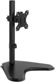 Single Computer Monitor Stand Metal Base Free Standing Desk Vesa Mount for 13 In