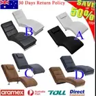 Home Chaise Longue Recliner Seat Couch Chair Faux Leather Padded Lounge Sofa Bed