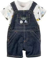 Carter's 2 Pc. Shortalls, Troop Explorers, Chambray, (3 Months)
