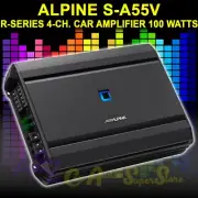 ALPINE S-A55V 440 WATT RMS 5-CHANNEL S-SERIES CAR AUDIO AMPLIFIER CLASS D AMP