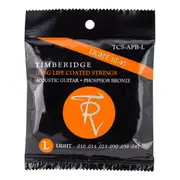 Timberidge Light Phosphor Bronze Long Life Coated Acoustic Guitar Strings (10-47)