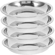 BESTonZON 4pcs Stainless Steel Cat and Dog Food Bowls Whisker Fatigue Relief Easy to Clean Pet Dishes for Food and Water Modern Design for Small Pets Dining