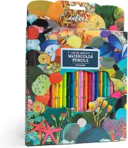 : Tidepool Watercolor Pencils - 24 Count - Adults Artist Quality Pencils, Arts &