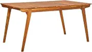 Acacia Wood Garden Table Outdoor, Foldable, Dining, Portable, Bistro, Small 150x90x75cm