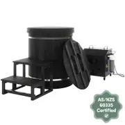 Noni 1-Person Ice Bath with 1HP Chiller - Canadian Hemlock