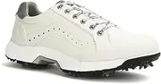 [JiuQing] Men's Golf Shoes Professional Spikes Golf Sneaker Leather Waterproof Anti-Slip
