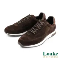 在飛比找momo購物網優惠-【Loake】復古麂皮綁帶休閒鞋 深棕色(LK3108-DB