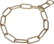 Herm Sprenger Curogan Long Link Fur Saver Dog Training Collar Hypoallergenic Nickel Free No-Pull Slip Chain for Small Medium Large Dogs for Easy Control Made in Germany 4mm 25in 63cm