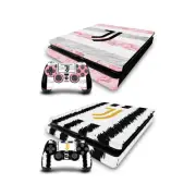 JUVENTUS FC 2023/24 MATCH KIT VINYL SKIN DECAL FOR PS4 SLIM CONSOLE & CONTROLLER