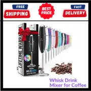 Zulay Original Milk Frother Handheld Foam Maker for Lattes - Mini Foamer