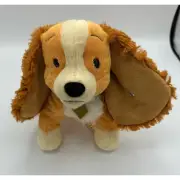 Disney Steiff Soft Cuddly Friends Orginal Lady and The Tramp 9" Plush New
