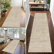Rug Runner for Bedroom Living Room, 2 x 6ft Beige Long Hallway Carpet Runner Rug Modern Indoor Area Rug for Soft Nursery Room Home Decorative Corridor (Size : 2ft×6.6ft/60×200cm)