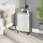 Wooden Bedside Table Drawers Storage Side Lamp Cabinets Bedroom Nightstand White