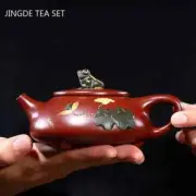 Yixing Dahongpao Tea Pots Purple Clay Stone Scoop Teapot Beauty Kettle Handmade