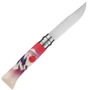 Opinel No. 8 Escapade Stainless Steel Folding Knife - Elevation - 8.5cm