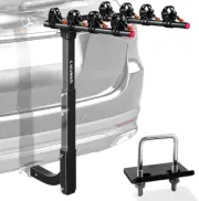 4 Bike Rack Bicycle Carrier Racks Hitch Mount Double Foldable Rack for Cars, Tru