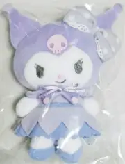 Sanrio Kuromi Plush Mascot Keychain Munyugurumi Ribbon Ball Chain New Toy