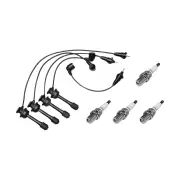 4 x NGK Spark Plugs + Bosch Ignition Leads Kit for Toyota MR2 SW20 3SGE 97-99