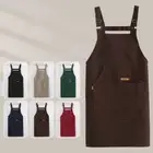 Oilproof Kitchen Apron Waterproof Cooking Work Clothes for Restaurant