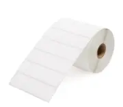Zebra Eltron 4x1 in (4"x1") Direct Thermal White Adhesive Labels 1" Core 4 Rolls