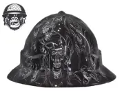 Custom Hydrographic Safety Hard Hat XRAY SKULLS PRO CHOICE WIDE BRIM