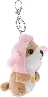 [Holibanna] Key Chain Plush Keychain Animal Stuffed Keychain Doll Dinosaur Coin Rabbit Bear Plush Puppy Keychain Car Key Fob Purse Holders for Your Car Plush Doll Purse Brown