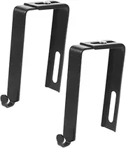 CAXUSD 2pcs Iron Adjustable Cubicle Hangers Multi-Functional Door Hooks for Hanging Cloths Hats Bags