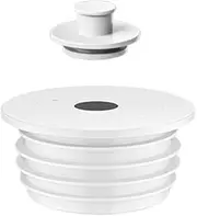 TopHomer 1Pcs 70-75mm Drainpipe Silicone Seal, Washing Machine Waste Pipe Connector, Sewer Hose Seal Plug Deodorant for Bathroom, Washing Machine and Kitchen White