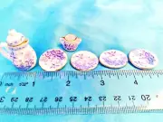7 - Teapot Vase Plates Blue White Splatter - MINI DOLL HOUSE ACCESSORIES