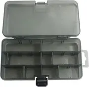 Blelsa Plastic Fishing Tackle Box Fishing Lure Storage Case Fishing Bait Storage Organizer with Removable Dividers M-3