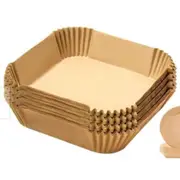 100pcs Air Fryer Liners Disposable Non-Stick Parchment Baking Paper 16 square
