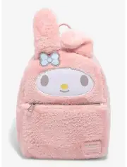 Loungefly Sanrio My Melody Plush Mini Backpack Pink Brand New with Tags NWT