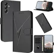 Wallet Case for Samsung Galaxy A16 5G/4G 6.7-inch, Cover PU Leather Flip Shell with Card Slots Hand Strap Kickstand Magnetic Folio Phone Case for Samsung Galaxy A16,Black