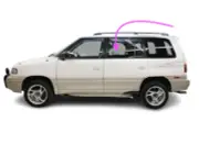 Fits: 1996-1998 Mazda MPV Mini Van Driver Side Rear Left Door Window Glass/Clear (for: Mazda)