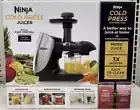 Ninja JC100 Cold Press Juicer Pro - Powerful Slow Juicer with Total Pulp Control