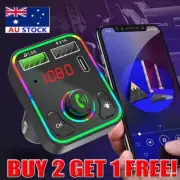 Car Bluetooth FM Transmitter Wireless USB Charger MP3 Player Handsfree EV