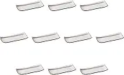 Set of 10, Shino Ryusen Sanma Plate, 11.4 x 4.9 x 1.1 inches (29 x 12.5 x 2.8 cm) | Elongated Plate (Medium) Setomonohonpo