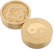 2pcs Brass Paperweight Traditional Chinese Painting Solid Brass Decorative Object for Desk Calligraphy Art Tool