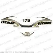 Fits Evinrude 175hp V6 Ficht Ram Outboard Decal Kit - 1990-2001