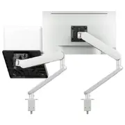 ATDEC ORA Duo High-Performance Dynamic Monitor Arms with Laptop Tray. F-Clamp Desk Fixing. Max Load 8kg. Up to 35" screens. Up to 18" Laptop
