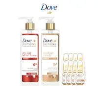 在飛比找蝦皮商城優惠-【DOVE多芬】多芬髮結構修護洗髮露2入+結構修護高效安瓶髮