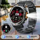Bluetooth Call Smart Watch Men Full Touch Screen Health Monitor Clock Flashlight