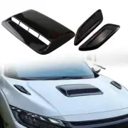 Universal Car Air Flow Decorative Intake Hood Scoop Bonnet Vent Stickers Covers